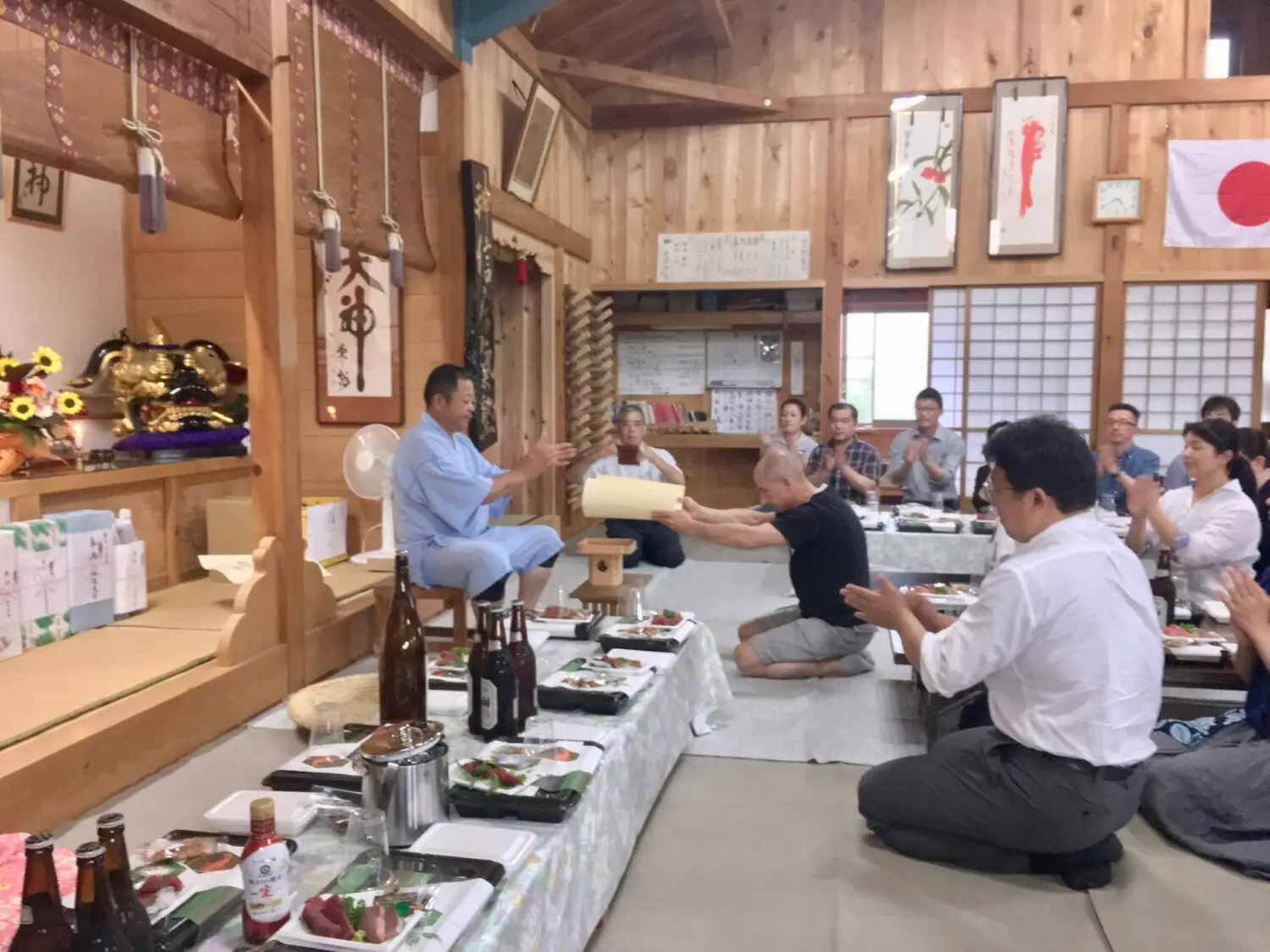 Hitohira Saito Sensei consigna V Dan di Aikido a Sergio Ravazzoni Sensei